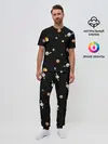 Мужская пижама с брюками / Планеты в космосе