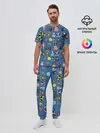 Мужская пижама с брюками / стикербомбинг new