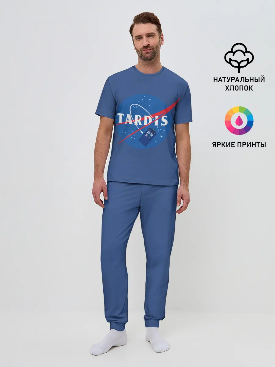 Мужская пижама с брюками / Тардис в космосе