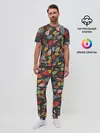 Мужская пижама с брюками / Рисованная Осень