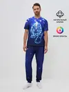Мужская пижама с брюками / Неоновый тигр