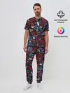 Мужская пижама с брюками / RedBlue stikers