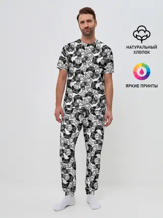 Мужская пижама с брюками / Геймер