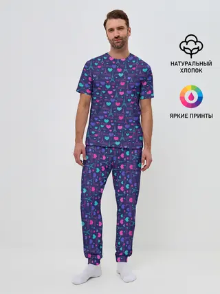 Мужская пижама с брюками / Париж