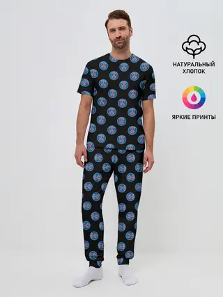 Мужская пижама с брюками / ПСЖ ПАТТЕРН | PSG PATTERN