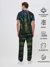 Мужская пижама с брюками / Разноцветная гора