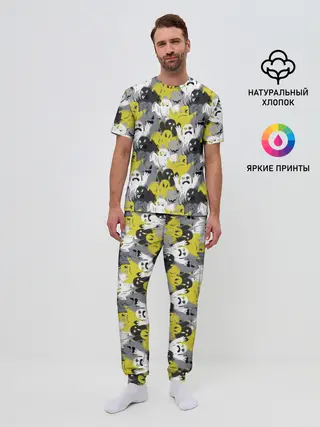 Мужская пижама с брюками / Привидения