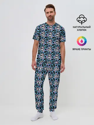 Мужская пижама с брюками / Хэллоуин