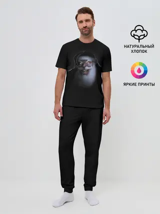 Мужская пижама с брюками / Свирепый кровожадный Санта