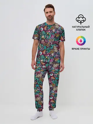 Мужская пижама с брюками / Happy Birthday