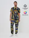 Мужская пижама с брюками / цветы фараона