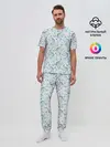 Мужская пижама с брюками / Рыбалка