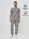 Мужская пижама с брюками / Злые Гориллы - Паттерн