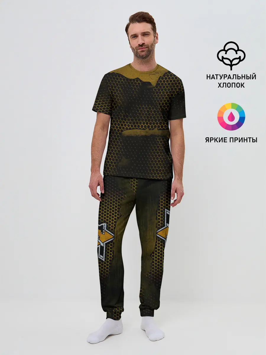Мужская пижама с брюками / Pittsburgh Penguins на спине