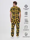 Мужская пижама с брюками / Психоделические смайлы
