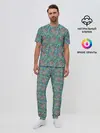 Мужская пижама с брюками / Стиль Турецких Огурцов
