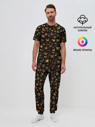Мужская пижама с брюками / Ночные монстры
