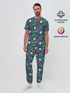 Мужская пижама с брюками / Праздник