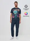 Мужская пижама с брюками / mysterio cat 3d