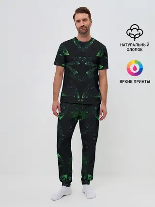 Мужская пижама с брюками / Орнамент Майя