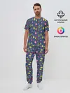 Мужская пижама с брюками / Новогодние Ёлочные Игрушки