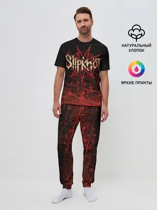 Мужская пижама с брюками / Слипкнот Гранж | Slipknot Grunge