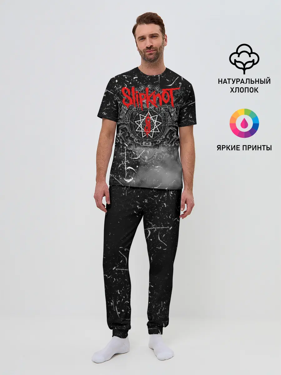 Мужская пижама с брюками / Slipknot Grunge Rock | СЛИПКНОТ