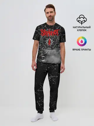 Мужская пижама с брюками / Slipknot Grunge Rock | СЛИПКНОТ
