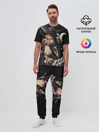 Мужская пижама с брюками / Секси ведьма блондинка