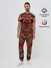 Мужская пижама с брюками / Череп красного демона