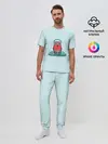 Мужская пижама с брюками / Воспроизведение
