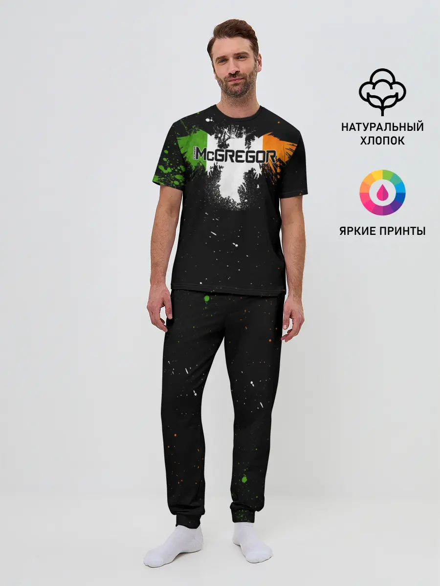 Мужская пижама с брюками / Ирландский орел Конор МакГрегор