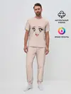Мужская пижама с брюками / милое аниме лицо