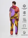 Мужская пижама с брюками / Разноцветные ракушки multicolored seashells