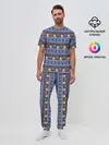 Мужская пижама с брюками / Олени отдыхают