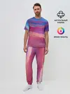 Мужская пижама с брюками / Гармоничные цветовые волны