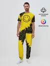 Мужская пижама с брюками / Nirvana Smile | Нирвана Рваный Паттерн