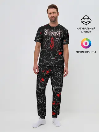 Мужская пижама с брюками / Slipknot Rock | Слипкнот Музыка Рок Гранж