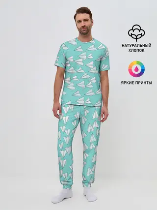 Мужская пижама с брюками / Paper Airlines