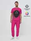 Мужская пижама с брюками / ИГРА В КАЛЬМАРА МАСКА ТРЕУГОЛЬНИК С ТЕНЬЮ