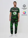 Мужская пижама с брюками / Skoda 3D плиты с подсветкой