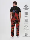 Мужская пижама с брюками / Игра в кальмара пламя.