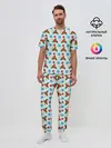 Мужская пижама с брюками / Новогодняя Символика