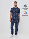 Мужская пижама с брюками / Свитер