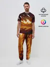 Мужская пижама с брюками / Genshin Impact - Закат над Ли Юэ