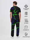 Мужская пижама с брюками / Неоновый хаос 3D/Neon chaos 3D