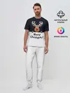 Мужская пижама с брюками / Новогодний Оленёнок Рудольф