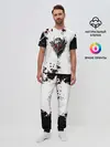 Мужская пижама с брюками / Берсерк черная маска.