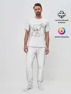 Мужская пижама с брюками / стеснительное приведение