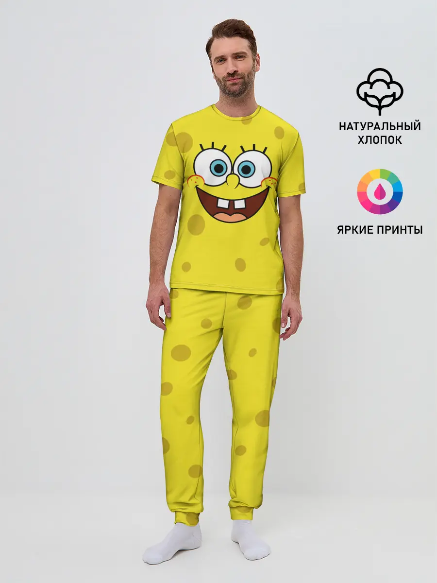 Мужская пижама с брюками / Губка Боб / SpongeBob